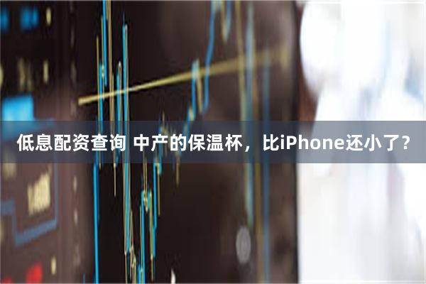 低息配资查询 中产的保温杯，比iPhone还小了？