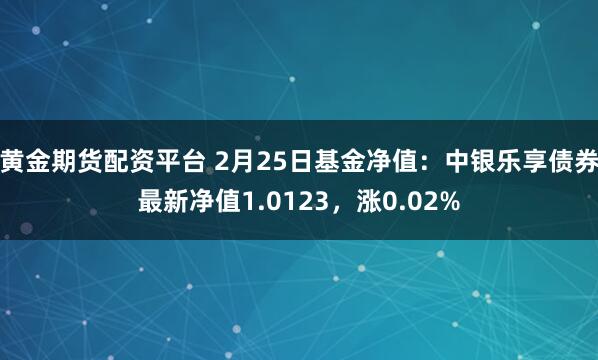 黄金期货配资平台 2月25日基金净值：中银乐享债券最新净值1.0123，涨0.02%